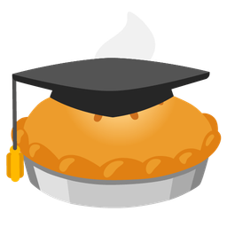 Pie and Graduation cap