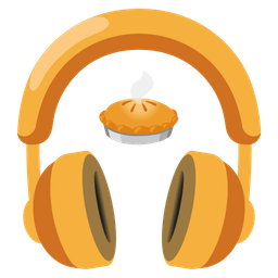 Pie and Headphone