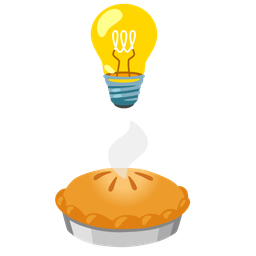 Pie and Light bulb