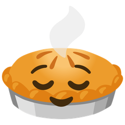 Pie and Relieved face
