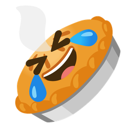 Pie and Rolling on the floor laughing