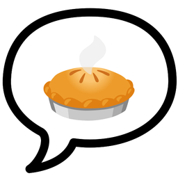 Pie and Speech balloon