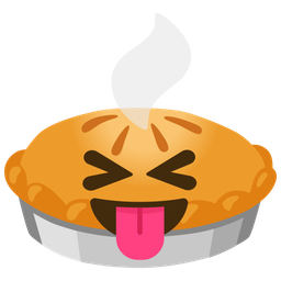 Pie and Squinting face with tongue