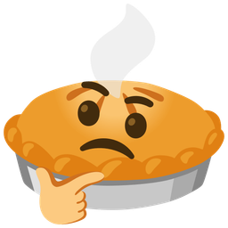 Pie and Thinking face