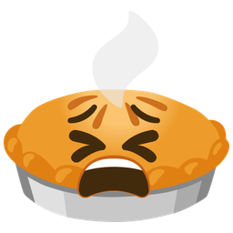 Pie and Tired face
