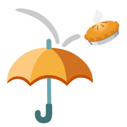 Pie and Umbrella