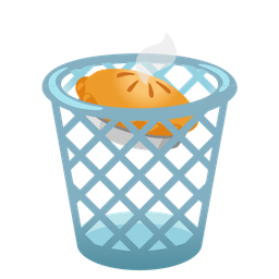 Pie and Wastebasket