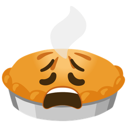 Pie and Weary face