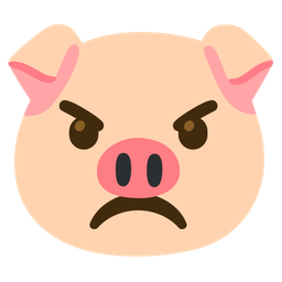 Pig face and Angry face