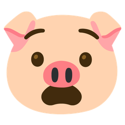 Pig face and Anguished face