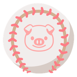 Pig face and Baseball