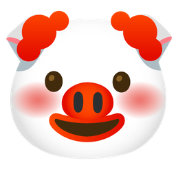 Pig face and Clown face