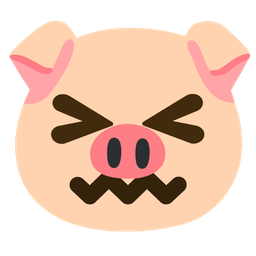 Pig face and Confounded face