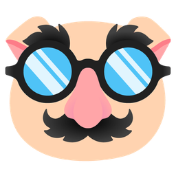 Pig face and Disguised face