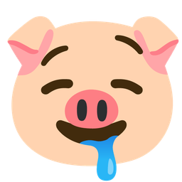 Pig face and Drooling face
