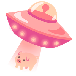 Pig face and Flying saucer