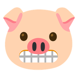 Pig face and Grimacing face