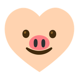 Pig face and Heart suit