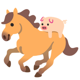 Pig face and Horse