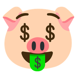 Pig face and Money-mouth face