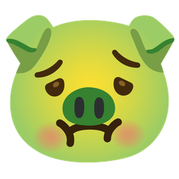 Pig face and Nauseated face