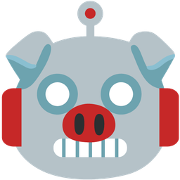 Pig face and Robot