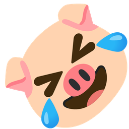 Pig face and Rolling on the floor laughing