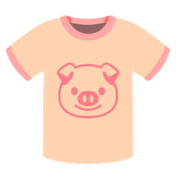Pig face and T-shirt