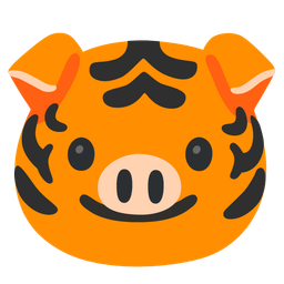 Pig face and Tiger face