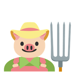 Pig face and Tractor