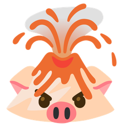Pig face and Volcano