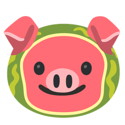 Pig face and Watermelon