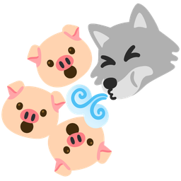Pig face and Wolf