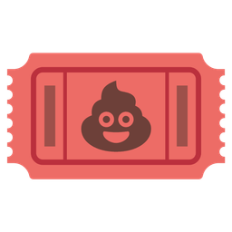 pile of poo and admission tickets