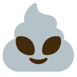 pile of poo and alien