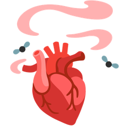 pile of poo and anatomical heart