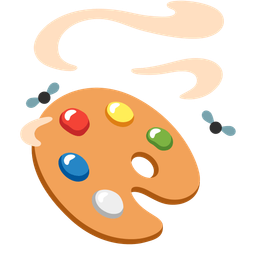 pile of poo and artist palette