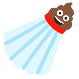 pile of poo and badminton