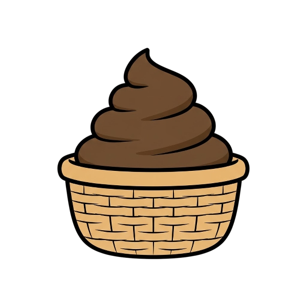 Pile of poo and Basket