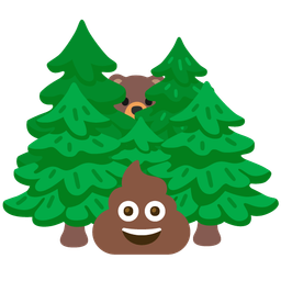 pile of poo and bear