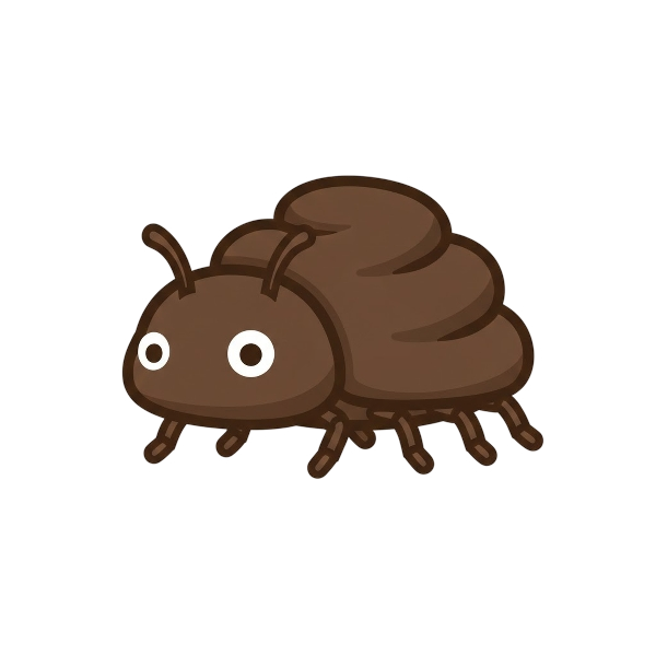 Pile of poo and Beetle