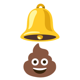 pile of poo and bell