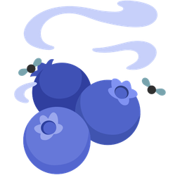 pile of poo and blueberries