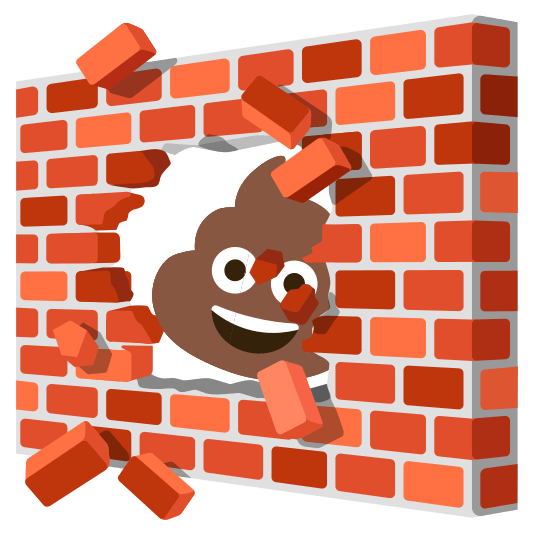 Pile of poo and Brick