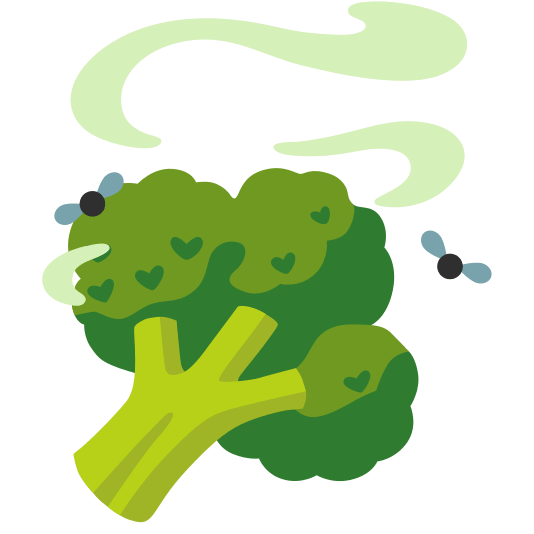 Pile of poo and Broccoli