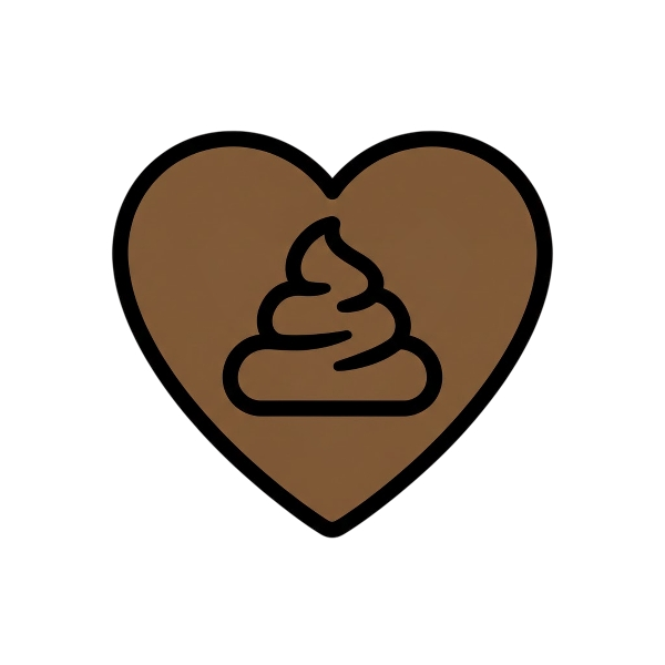 Pile of poo and Brown heart
