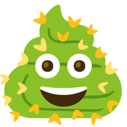 pile of poo and cactus