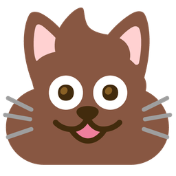 pile of poo and cat face