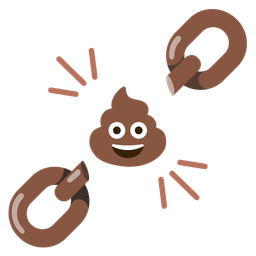 pile of poo and chains