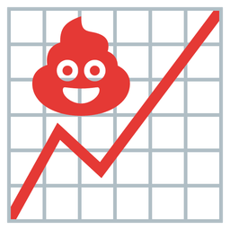 pile of poo and chart increasing
